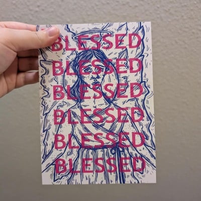 Blessed print
