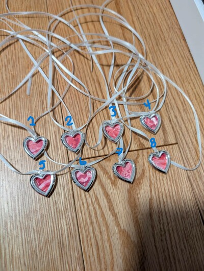 Meat Heart Locket Necklaces 