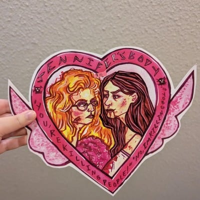 Jennifer's body heart cut out print