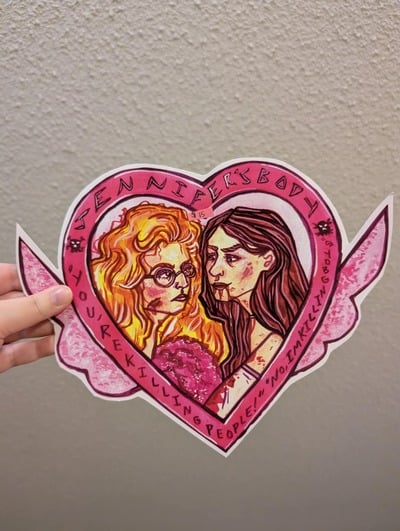 Jennifer's Body Heart Cut Out Print