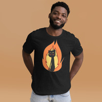 Flaming cat shirt - Thumbnail 3