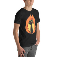 Flaming cat shirt - Thumbnail 4