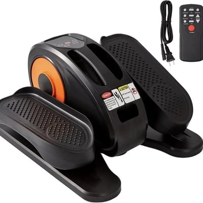 Quiet under desk elliptical – 12-speed seated pedal exerciser with remote & lcd display