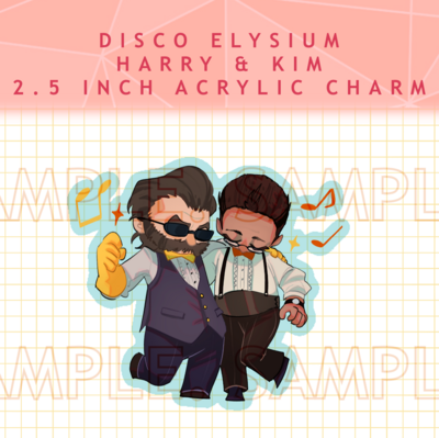 Harry & Kim 2.5'' Acrylic Charm