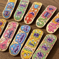 “Globuloids” Custom Hand Painted Fingerboard Deck SOLD BLIND - Thumbnail 2