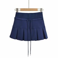 Street sports casual high waist drawstring skirt - Thumbnail 5