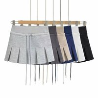 Street sports casual high waist drawstring skirt - Thumbnail 9