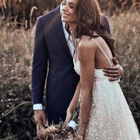 Boho Wedding Dress, Backless Lace Bridal Dress Wedding Gown - Thumbnail 2