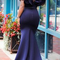 Elegant Purple Sheath Prom Dress Formal Dress Evening Gowns - Thumbnail 1