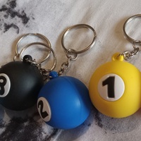 Pool Ball Keychains - Thumbnail 1
