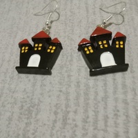 Scary Haunted House Earrings  - Thumbnail 2