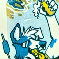 Dog Days of Summer - RISOGRAPH Print - Thumbnail 1