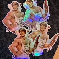 This Chef SLAYS 3" holographic decal - Thumbnail 2