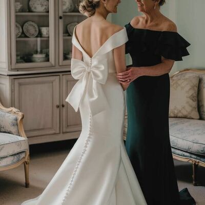 Dark green sheath mother of bride/ groom dress evening formal dress prom dress