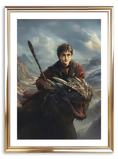Harry Potter Dragon Art Print