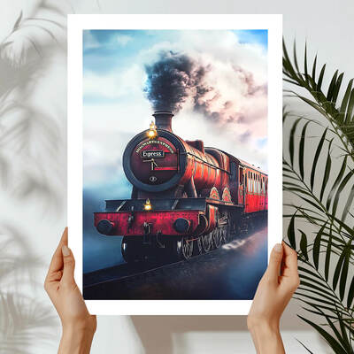Hogwarts express art print