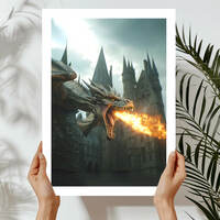 Hungarian Horntail Dragon Art Print - Thumbnail 1