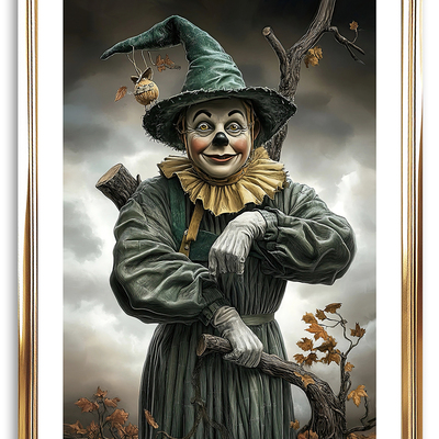 Silly scarecrow art print