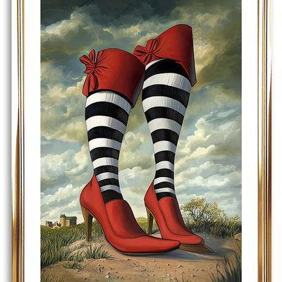 Witches legs art print