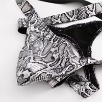 Multi-color 4PK Gay Men's Sexy Underwear Snake Low-rise Cut-out Thong T-string Underpants KX020LT - Thumbnail 7