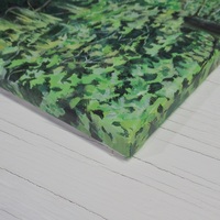 "Quinault Rain Forest" Acrylic painting on 16 x 20 inch stretched canvas. Original artwork by N.E.Thompson - Thumbnail 7