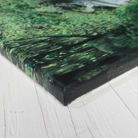 "Quinault Rain Forest" Acrylic painting on 16 x 20 inch stretched canvas. Original artwork by N.E.Thompson - Thumbnail 8