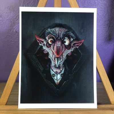 Shnozferatu portrait 8.5x11 art print