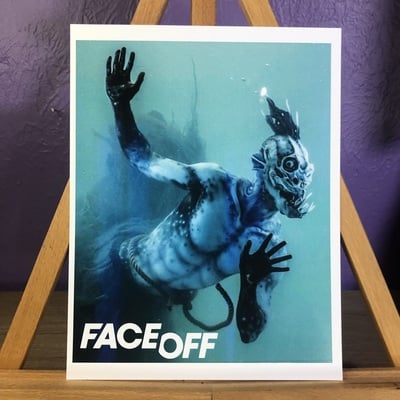 Faceoff sea monster 8.5x11 art print