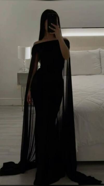 Elegant Black Sheath with Shawl Mother of Bride/ Groom Dress with Jacket Evening Formal Dress Prom Dress
