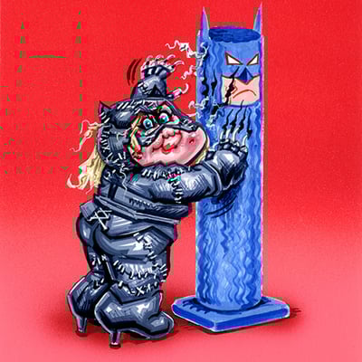 Michelle feisty / scratchin' selina final art - horrorible kids - series 9 2025