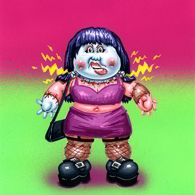 Frankie hooker / pieced together patty final art - horrorible kids - series 9 2025