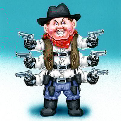 Sick shooter / wild weston final art - horrorible kids - series 9 2025