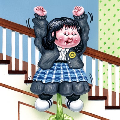 Levitatin' lydia / waftin' winona final art - horrorible kids - series 9 2025