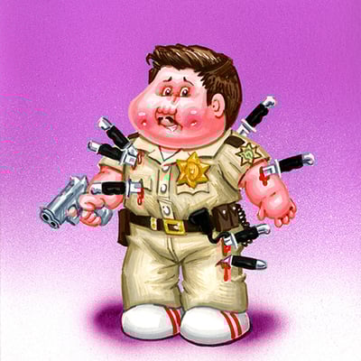 Durable dewey / dead david final art - horrorible kids - series 9 2025