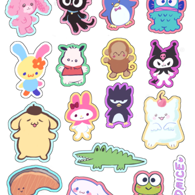 Critter stickers