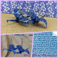 Origami Crane Earrings - Kimono Set - Thumbnail 6