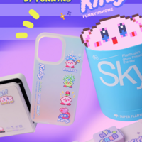 *Free Shipping*KIRBY IRIDESCENT PHONE CASE - Thumbnail 1
