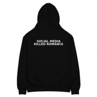 Free Shipping-SOCIAL MEDIA KILLED ROMANCE HOODIE - Thumbnail 1