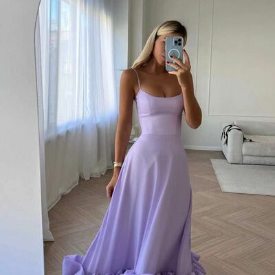 Elegant purple prom dress formal dress evening gowns