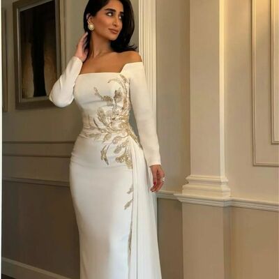 Elegant sheath appliques prom dress formal dress evening gowns