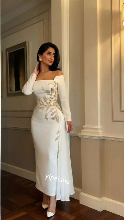 Elegant Sheath Appliques Prom Dress Formal Dress Evening Gowns