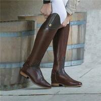 Thick heel square toe over-the-knee zippered knight boots 3 colors - Thumbnail 2