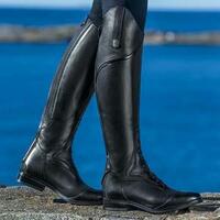 Thick heel square toe over-the-knee zippered knight boots 3 colors - Thumbnail 4