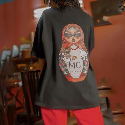 Matryoshka doll print tee