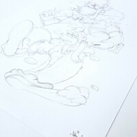 Sketch Drawing by Dhani Barragan "Deconstructed Krusty"  - Thumbnail 3