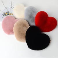 Plush Heart-Shaped Chain Shoulder Bag – Valentine’s Day Party Purse for Women - Thumbnail 2