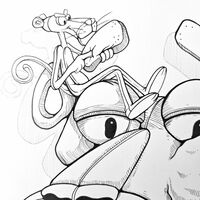 Sketch Drawing  by Dhani Barragan "Enjoying the Pink"  - Thumbnail 1