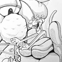 Sketch Drawing  by Dhani Barragan "Enjoying the Pink"  - Thumbnail 2