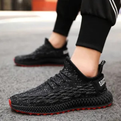 New casual sports shoes men's fashion all-match trendy men's shoes fish scale trendy shoes