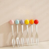 Cute Unicorn Stainless Steel Fruit Fork Suits - Thumbnail 3